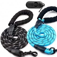 10 pcs Comfortable Foam Handle Light Up Leash