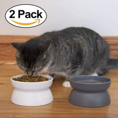 8 Packs Raised Cat Food Bowl