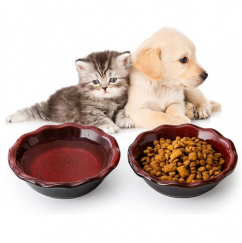 20 Packs Ceramic Cat Bowl