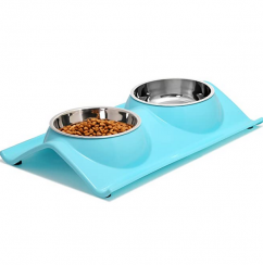 20 pcs Plastic Premium Stainless Steel Pet Bowls